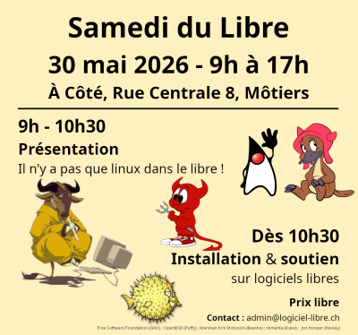 Samedi du libre du 30 mai 2026